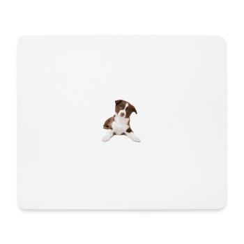 Welpe - Mousepad (Querformat) - Weiß - Vorne