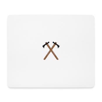 Axt - Mousepad (Querformat) - Weiß - Vorne
