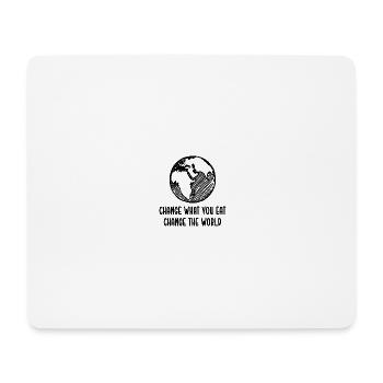 Vegan Plant Based Gesundheit Heilung Detox - Mousepad (Querformat) - Weiß - Vorne