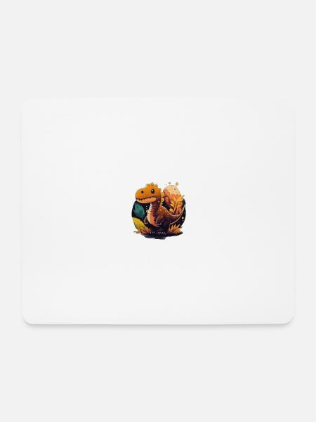 Little dinosaur - Mouse Pad (horizontal) - white