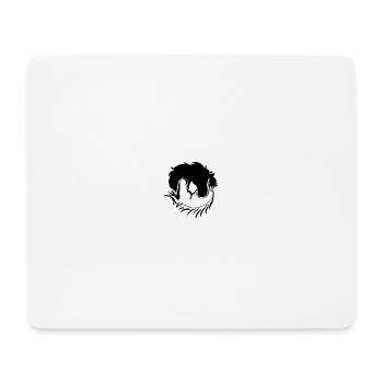 Pferde Yin Yang Geschenk lustig Spirituell Energie - Mousepad (Querformat) - Weiß - Vorne
