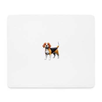 Hund Beagle - Mousepad (Querformat) - Weiß - Vorne