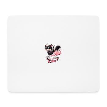 Still Farting Cute Stinktier Liebe Valentinstag  - Mousepad (Querformat) - Weiß - Vorne