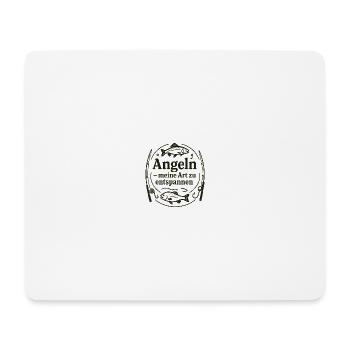 Angeln: Meine Art Zu Entspannen - Mousepad (Querformat) - Weiß - Vorne