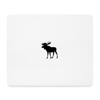 Elch - Mousepad (Querformat) - Weiß - Vorne