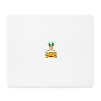 Würmeli aus dem Auto - Mousepad (Querformat) - Weiß - Vorne