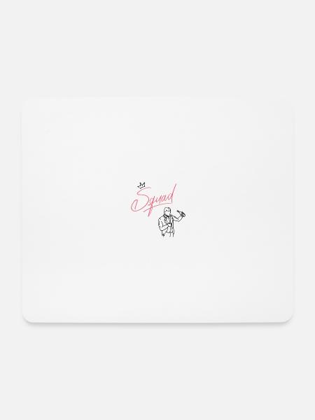 Squad - Mousepad (Querformat) - Weiß
