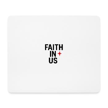 Glaube an uns Mutiges Typografie-Design - Mousepad (Querformat) - Weiß - Vorne