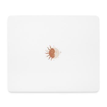 Soleil et Lune mystiques - Tapis de souris (format paysage) - blanc - Devant