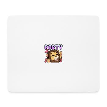 Partylöwe - Mousepad (Querformat) - Weiß - Vorne
