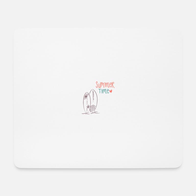 Summer Time - Mousepad (Querformat) - Weiß