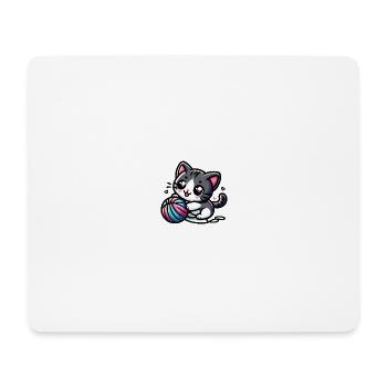 Cute Cat - Mouse Pad (horizontal) - white - Front