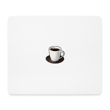 Tasse Kaffee - Mousepad (Querformat) - Weiß - Vorne