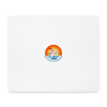 Sailing at Lake Tegernsee - Stylish retro design - Mouse Pad (horizontal) - white - Front