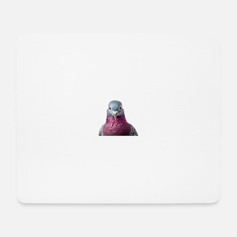 Taube - Mousepad (Querformat) - Weiß