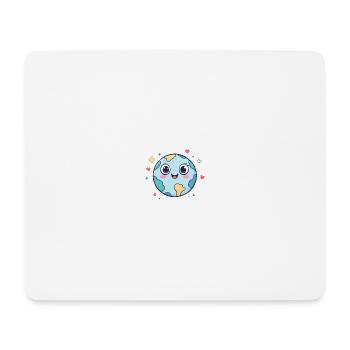 Erde - Mousepad (Querformat) - Weiß - Vorne