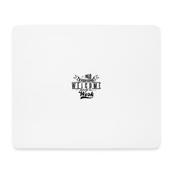 T-Shirt-Design mit dem Schriftzug „Zurück zur Arbeit“. - Mousepad (Querformat) - Weiß - Vorne