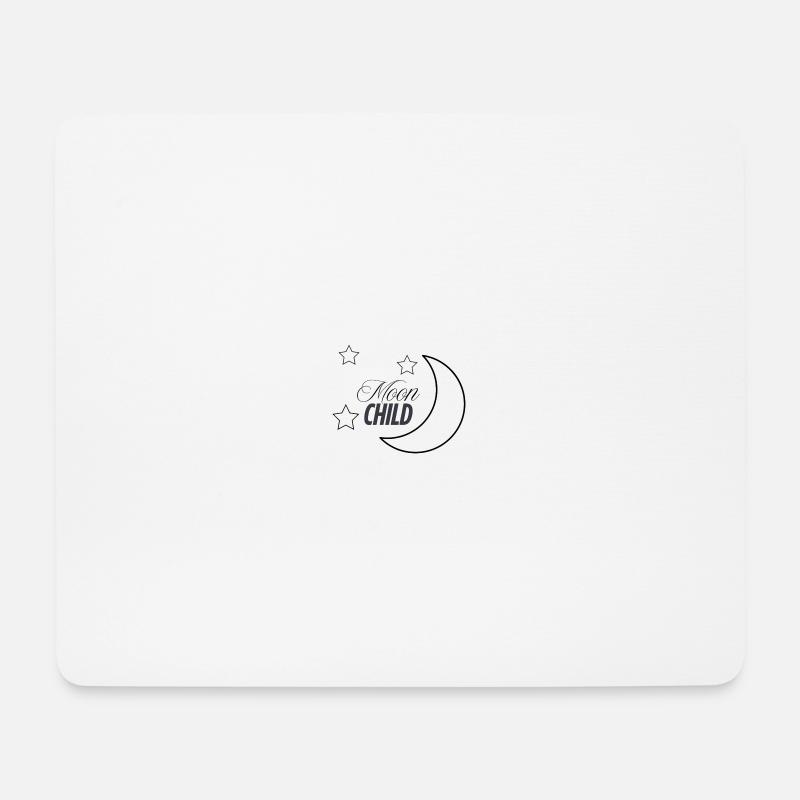 Moon Child – Deine Verbindung zum Mond - Mousepad (Querformat) - Weiß