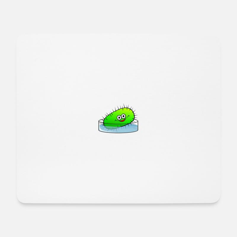 Bactérie heureuse - Tapis de souris (format paysage) - blanc
