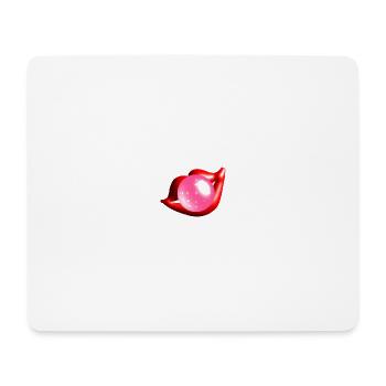 Kaugummiblase - Mousepad (Querformat) - Weiß - Vorne