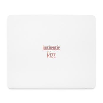 Authentic Rizz - Tapis de souris (format paysage) - blanc - Devant
