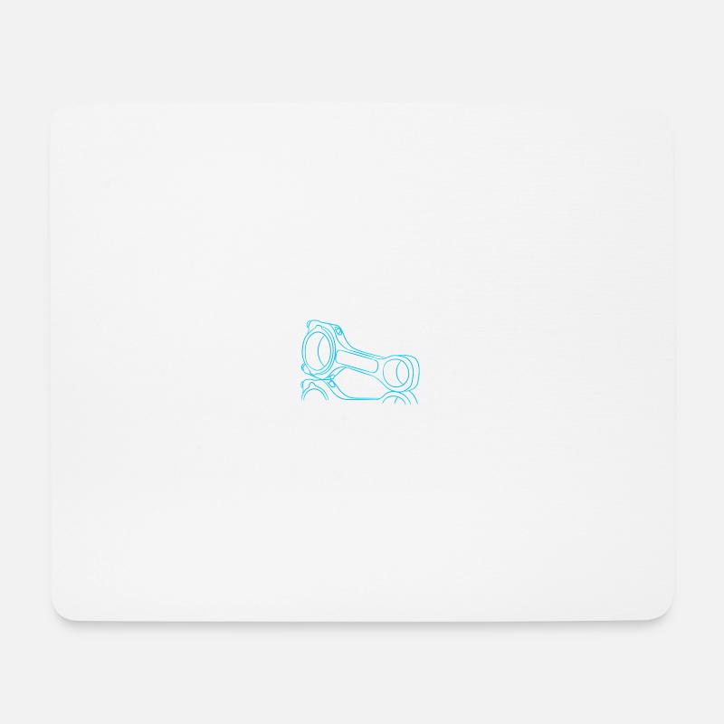 Connecting rod turquoise - Mouse Pad (horizontal) - white