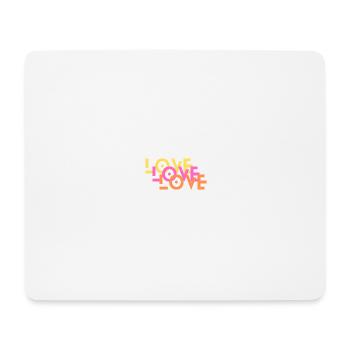 love - Mousepad (Querformat) - Weiß - Vorne