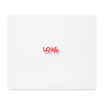 Amour - Tapis de souris (format paysage) - blanc - Devant