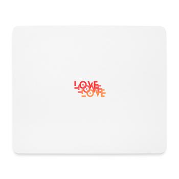 love - Mousepad (Querformat) - Weiß - Vorne