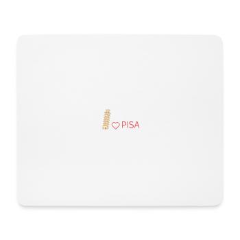 Pisa Passion : un style qui va conquérir votre cœur ! Cadeau - Tapis de souris (format paysage) - blanc - Devant