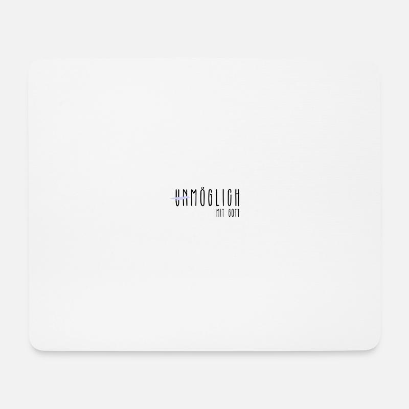 Möglich mit Gott Wunder Kirche Glaube - Mousepad (Querformat) - Weiß