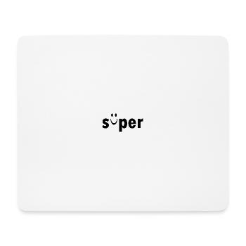 süper - Mousepad (Querformat) - Weiß - Vorne