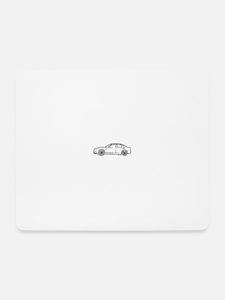 Sportwagen M3 E90 - Mousepad (Querformat) - Weiß