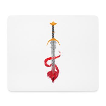 Épée nordique vikings mystique - Tapis de souris (format paysage) - blanc - Devant