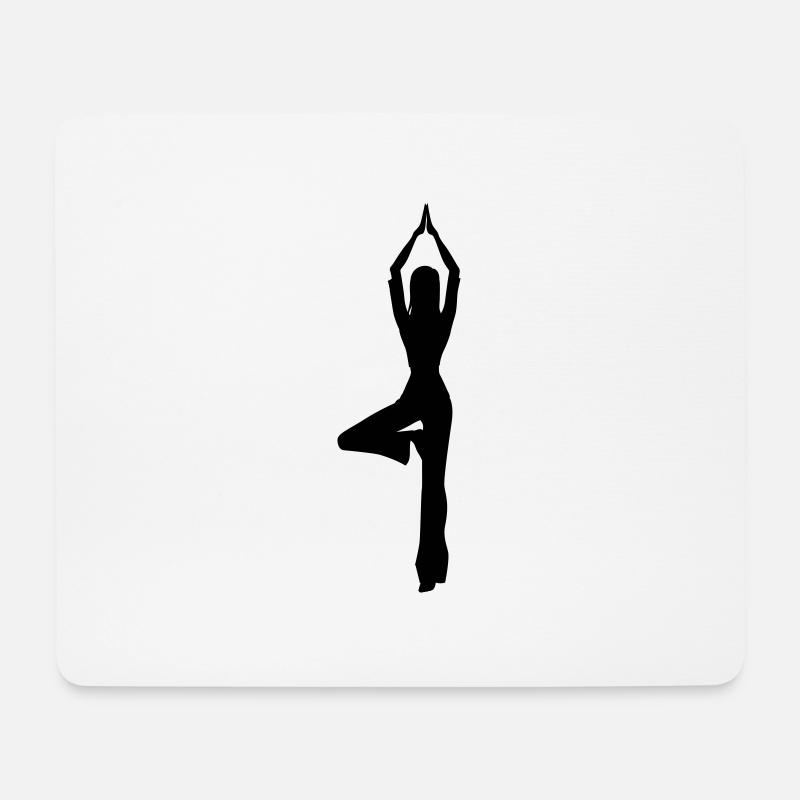 yoga - Mouse Pad (horizontal) - white