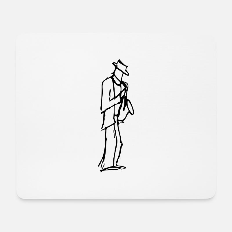 Jazzman - Mouse Pad (horizontal) - white