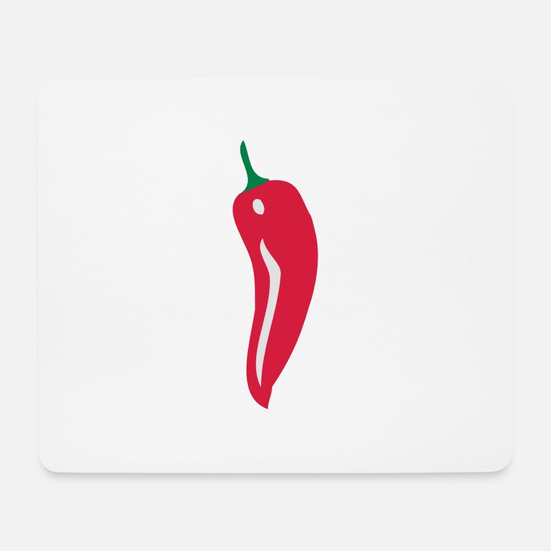 pepperoni - Mouse Pad (horizontal) - white