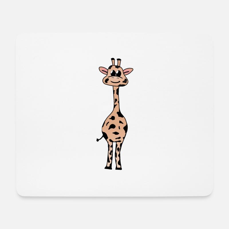 giraffe - Mouse Pad (horizontal) - white