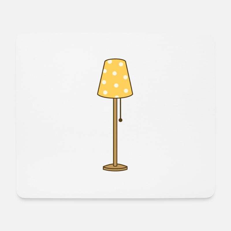 Lampe - Mousepad (Querformat) - Weiß