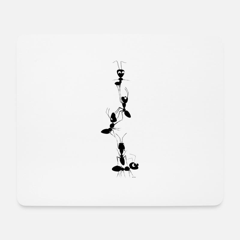 Ameisen - Mousepad (Querformat) - Weiß