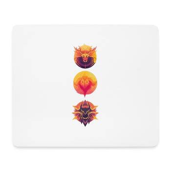 Zeichen Fabelwesen - Mousepad (Querformat) - Weiß - Vorne
