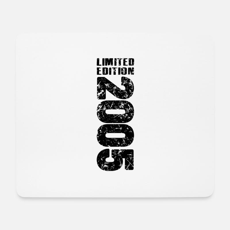 Limited Edition 2005 18. Geburtstag - Mousepad (Querformat) - Weiß