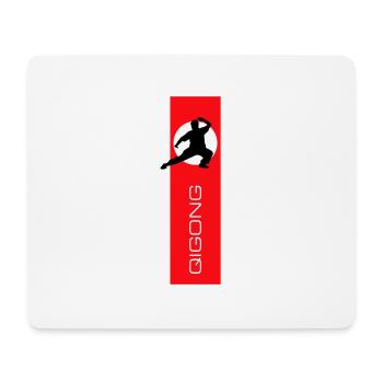 Drapeau Qigong - Tapis de souris (format paysage) - blanc - Devant