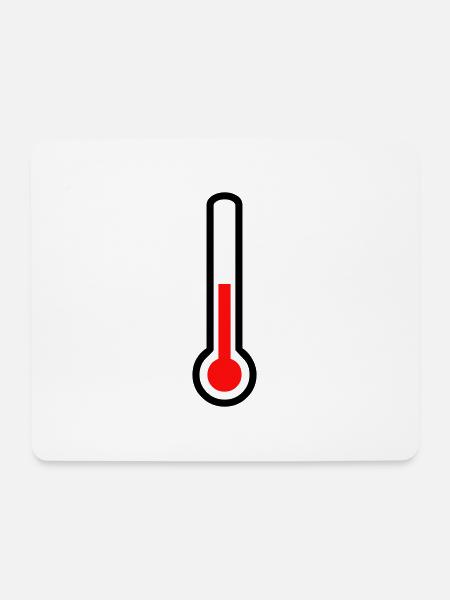 thermometer - temperature - Mouse Pad (horizontal) - white