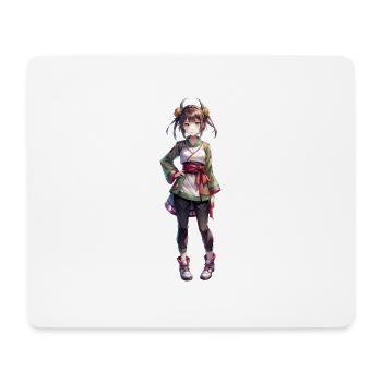 Manga Girl - Mousepad (Querformat) - Weiß - Vorne