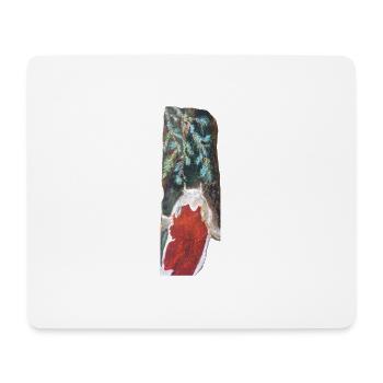 Japanische Koi über Kiefernwedeln - Mousepad (Querformat) - Weiß - Vorne
