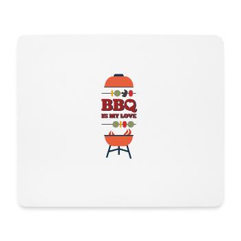 Grillen - Mousepad (Querformat) - Weiß - Vorne