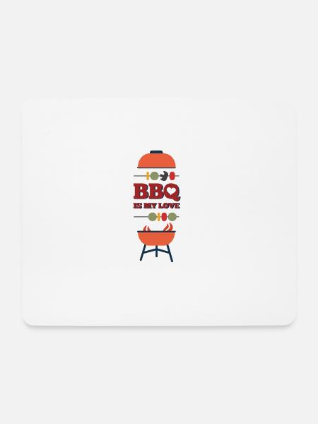Grillen - Mousepad (Querformat) - Weiß