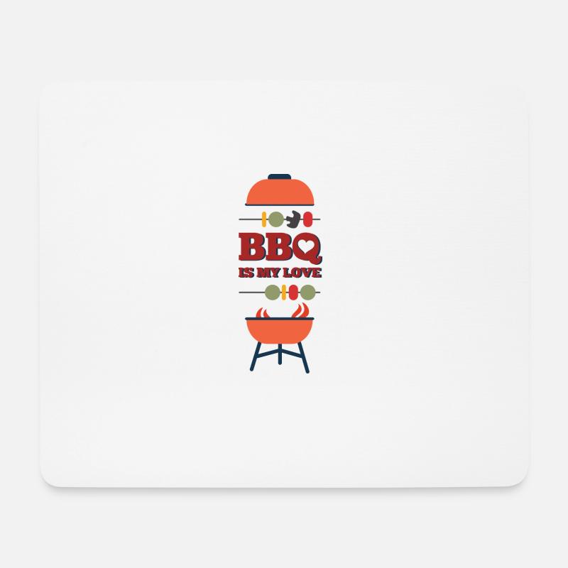 Grillen - Mousepad (Querformat) - Weiß