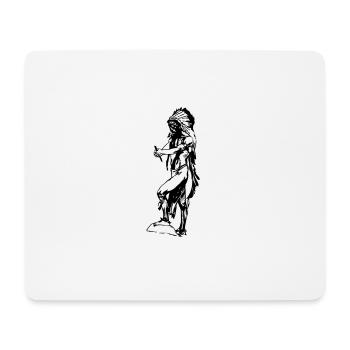 Amérique indienne idée cadeau indigène - Tapis de souris (format paysage) - blanc - Devant